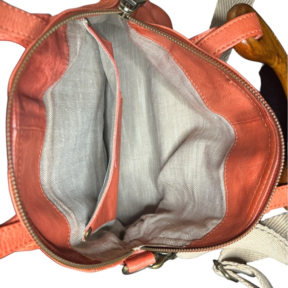 Free People Orange Mini Willow Leather Tote - Picture 6 of 6
